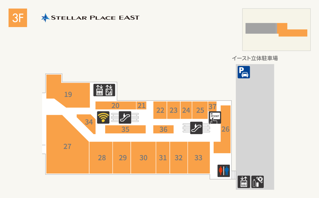 Sapporo Stella place yeast 3F floor map